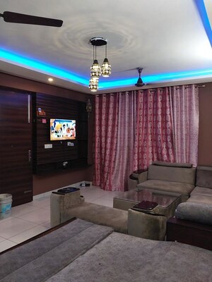 Living Room in 2 BHK Apartment at Highland Park Chandigarh, Bhabat – for Rent
