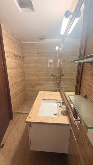 Bathroom in 4 BHK Builder Floor at Friends Colony – for Rent