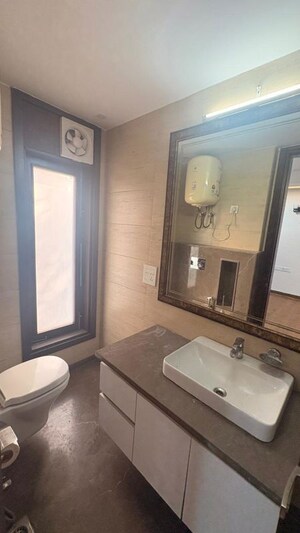 Bathroom in 4 BHK Builder Floor at Friends Colony – for Rent