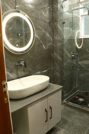 Bathroom in 3 BHK Builder Floor at Chanakyapuri – for Rent