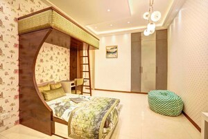Bedroom in 3 BHK Apartment at Affinity Greens, International Airport Road – for Rent