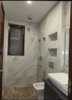 Bathroom in 3 BHK Builder Floor at Knowledge Park V Greater Noida – for Sale