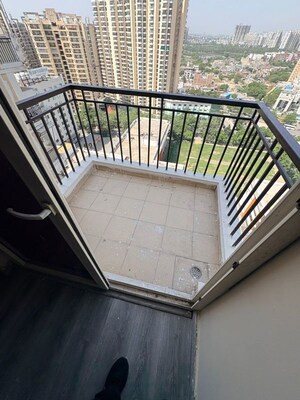 Balcony in 2.5 BHK Apartment at Geotech Pristine Avenue, Sector 16c Greater Noida – for Rent