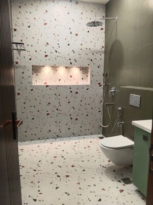 Bathroom in 3 BHK Builder Floor at Defence Colony – for Rent