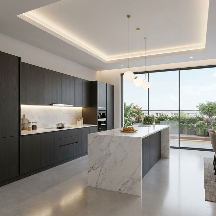 Kitchen, smart-world-gems 3.5 Bedroom 1503 Sq.Ft. Builder Floor In Sector 89 Gurgaon 10384263