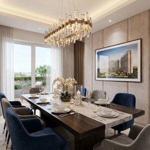 Team Area in 3.5 BHK Builder Floor at Smart World Gems, Sector 89 – for Sale