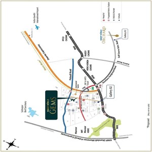 3.5 BHK Builder Floor – Map Location View at Smart World Gems, Sector 89 - for Sale