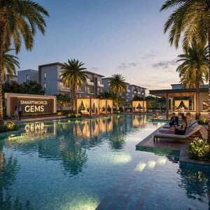 Swimming Pool in 3.5 BHK Builder Floor at Smart World Gems, Sector 89 – for Sale