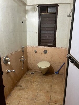 Bathroom in 2 BHK Apartment at Unnati Tower Kharghar, Kharghar – for Rent