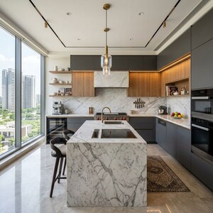 Kitchen in 3 BHK Apartment at Sobha Crescent, Sector 63a – for Sale