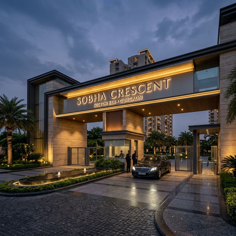 3 BHK + Servant Room,Study Room 2344 Sq.Ft. Apartment in Sobha Crescent