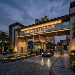 3 BHK + Servant Room,Study Room Apartment For Sale in Sobha Crescent