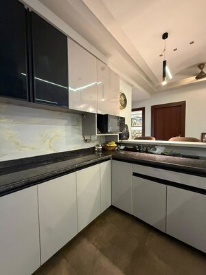 Kitchen in 3 BHK Apartment at Amrapali Kingswood, Sector 4 Greater Noida – for Rent