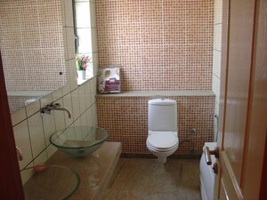 Bathroom in 3 BHK Apartment at Conscient Heritage Max II, Sector 102 – for Rent