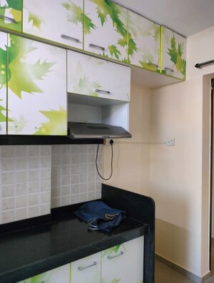 Kitchen in 1 BHK Apartment at Damji Shamji Mahavir Kalpavruksha Wing J Phase 2, Thane West – for Rent