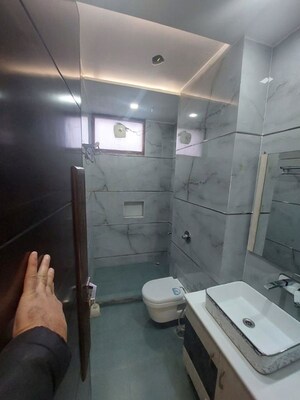 Bathroom in 3 BHK Builder Floor at Gujranwala Town – for Rent