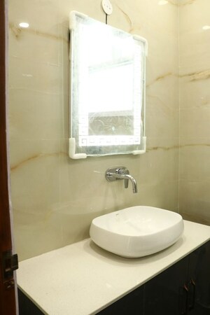 Bathroom in 3 BHK Builder Floor at Sarvapriya Vihar – for Rent