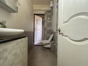 Bathroom in 2 BHK Apartment at Shree Sankalp Ghodbunder, Ghodbunder Road – for Rent