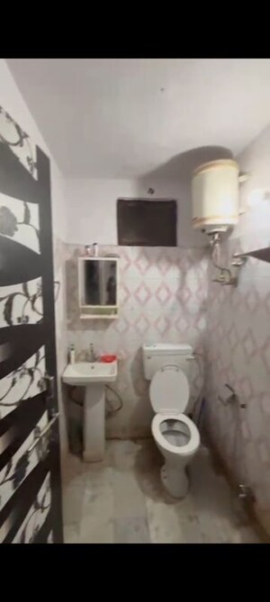 Bathroom in 2 BHK Builder Floor at Mehrauli – for Rent