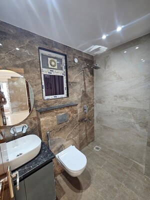 Bathroom in 3 BHK Builder Floor at Unitech Nirvana Country Cedar Crest, Sector 50 – for Rent
