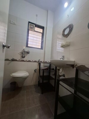 Bathroom in 2 BHK Apartment at Lodha Paradise, Majiwada – for Rent