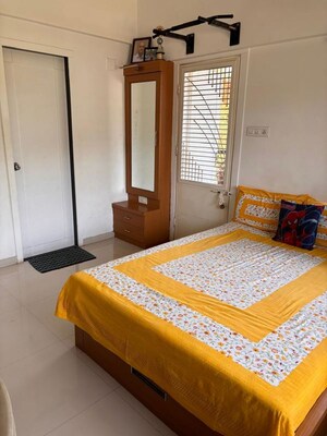 Bedroom in 3 BHK Apartment at Arun Sane Orchid Towers, Baner – for Rent