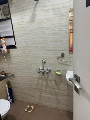 Bathroom in 3 BHK Apartment at Kishor Bhagwati Aashiyana, Pashan – for Rent