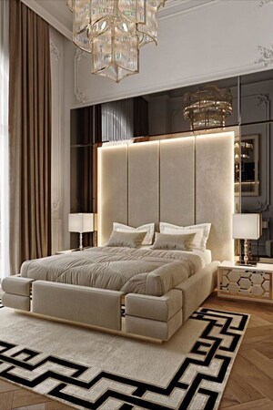 Bedroom in 4 BHK Apartment at K Raheja Artesia, Worli – for Rent