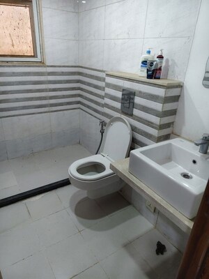 Bathroom in 4 BHK Apartment at Nahar F Residences, Balewadi – for Rent