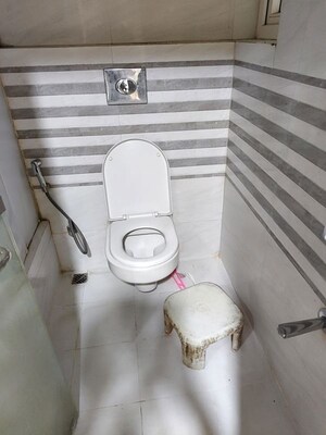 Bathroom in 4 BHK Apartment at Nahar F Residences, Balewadi – for Rent