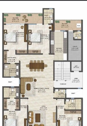 Floor Plan in 4 BHK Builder Floor at Sector 7 – for Sale