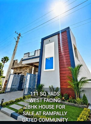 2 BHK Independent House – Exterior View View at Rampally - for Sale
