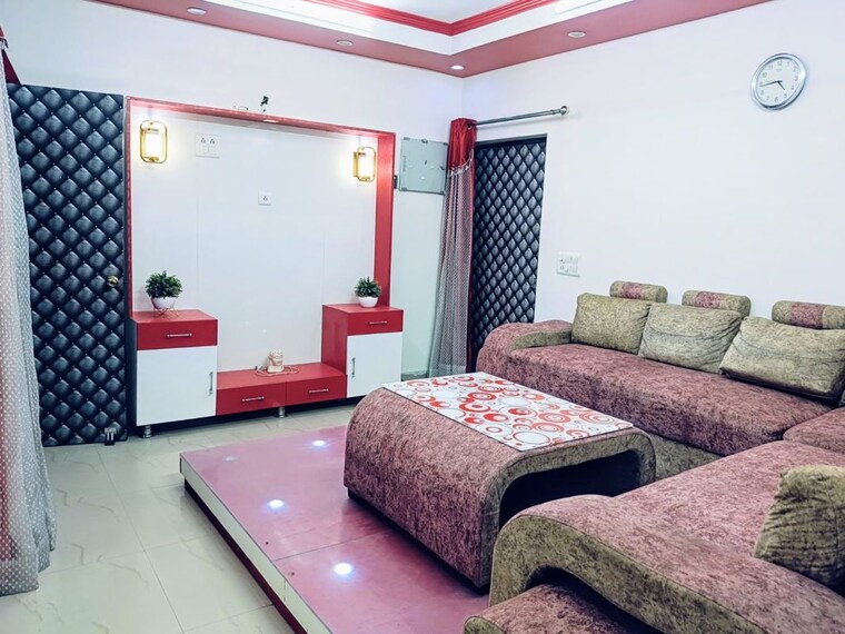 Living Room, srs-royal-hills 3 Bedroom 1600 Sq.Ft. Apartment In Sector 87 Faridabad 10386237