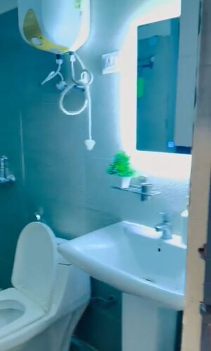 Bathroom in 2 BHK Apartment at VVIP Homes, Gaur City 2 – for Rent