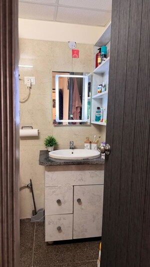 Bathroom in 2 BHK Apartment at VVIP Homes, Gaur City 2 – for Rent