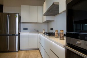 Kitchen in 3 BHK Apartment at Trishla City, Patiala Road – for Rent