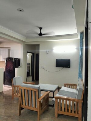 Living Room in 3 BHK Apartment at Amrapali Silicon City, Sector 76 – for Rent