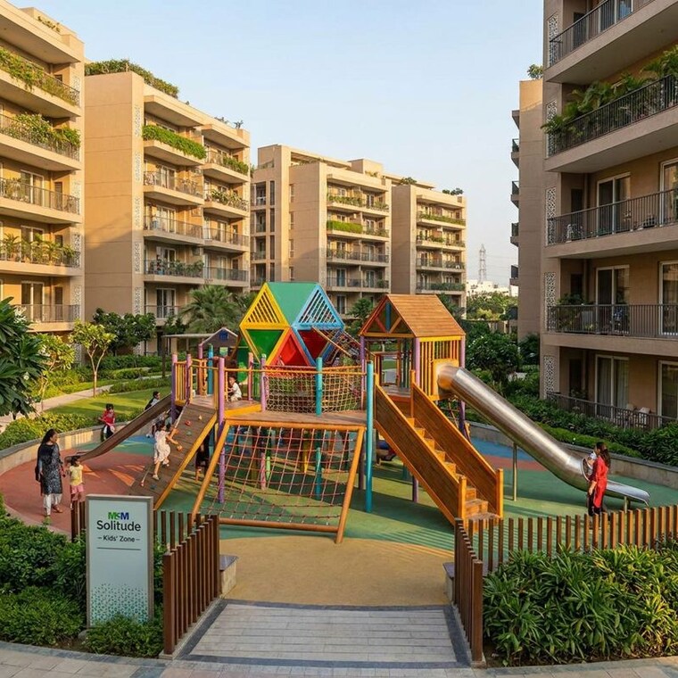 Exterior View, m3m-soulitude 3.5 Bedroom 1500 Sq.Ft. Builder Floor In Sector 89 Gurgaon 10386539