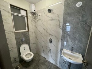 Bathroom in 1 BHK Apartment at Adityaraj Prime, Vikhroli East – for Rent