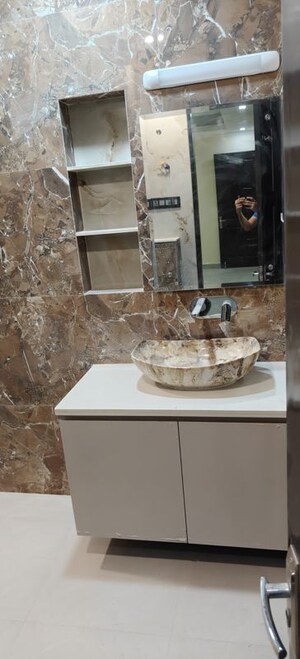 Bathroom in 3 BHK Builder Floor at Sushant Lok ii – for Rent