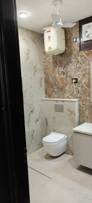 Bathroom in 3 BHK Builder Floor at Sushant Lok ii – for Rent