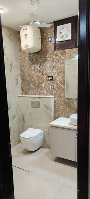 Bathroom in 3 BHK Builder Floor at Sushant Lok ii – for Rent