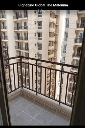 Balcony in 2 BHK Apartment at Signature Global The Millennia, Sector 37d – for Sale