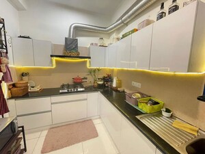 Kitchen in 3 BHK Apartment at Barnala Green Lotus Avenue, Ambala Highway – for Rent