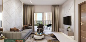 Living Room in 2 BHK Apartment at Rajapushpa Imperia, Tellapur – for Sale
