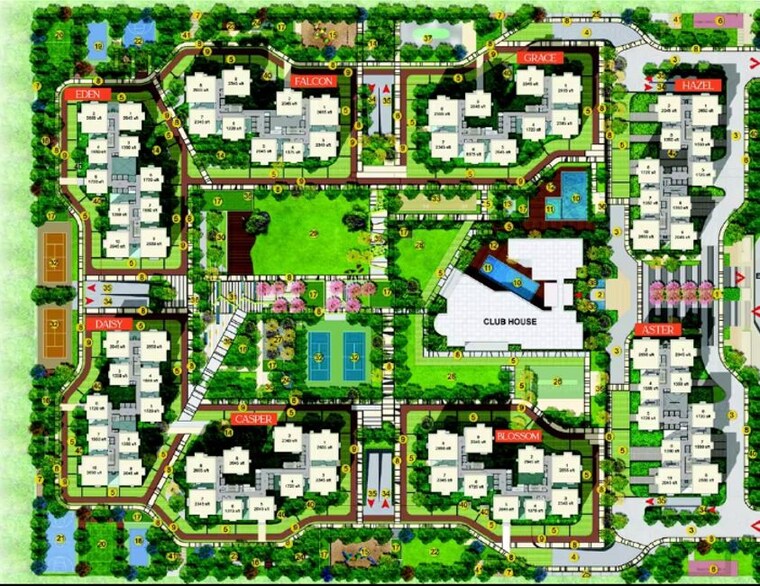 Master Plan, rajapushpa-imperia 2 Bedroom 1375 Sq.Ft. Apartment In Tellapur Hyderabad 10386842