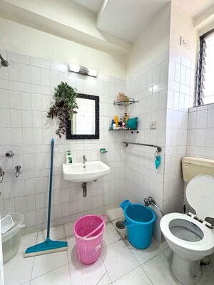 Bathroom in 2 BHK Apartment at Jalvaiyu Vihar, Kharghar – for Rent
