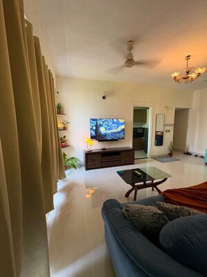 Living Room in 2 BHK Apartment at Jalvaiyu Vihar, Kharghar – for Rent