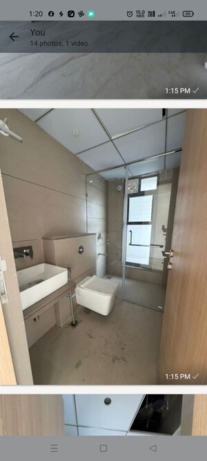Bathroom in 3 BHK Apartment at Nandan Prospera Gold, Balewadi – for Rent