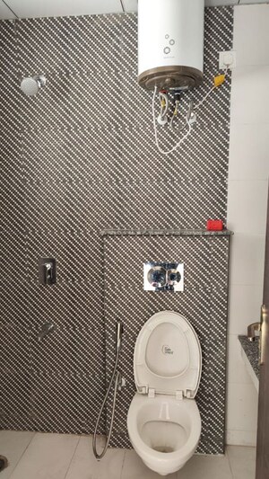 Bathroom in 3 BHK Apartment at Affinity Greens, International Airport Road – for Rent